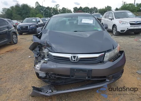2012 Honda Civic Ex-L z USA, uszkodzony, nr VIN 2HGFB2F96CH507377